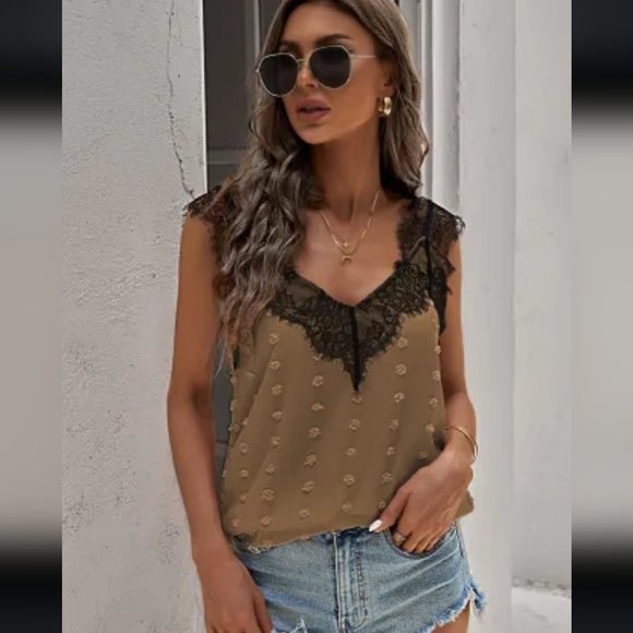 ♥️New lace swiss dot tank - Picture 7 of 13